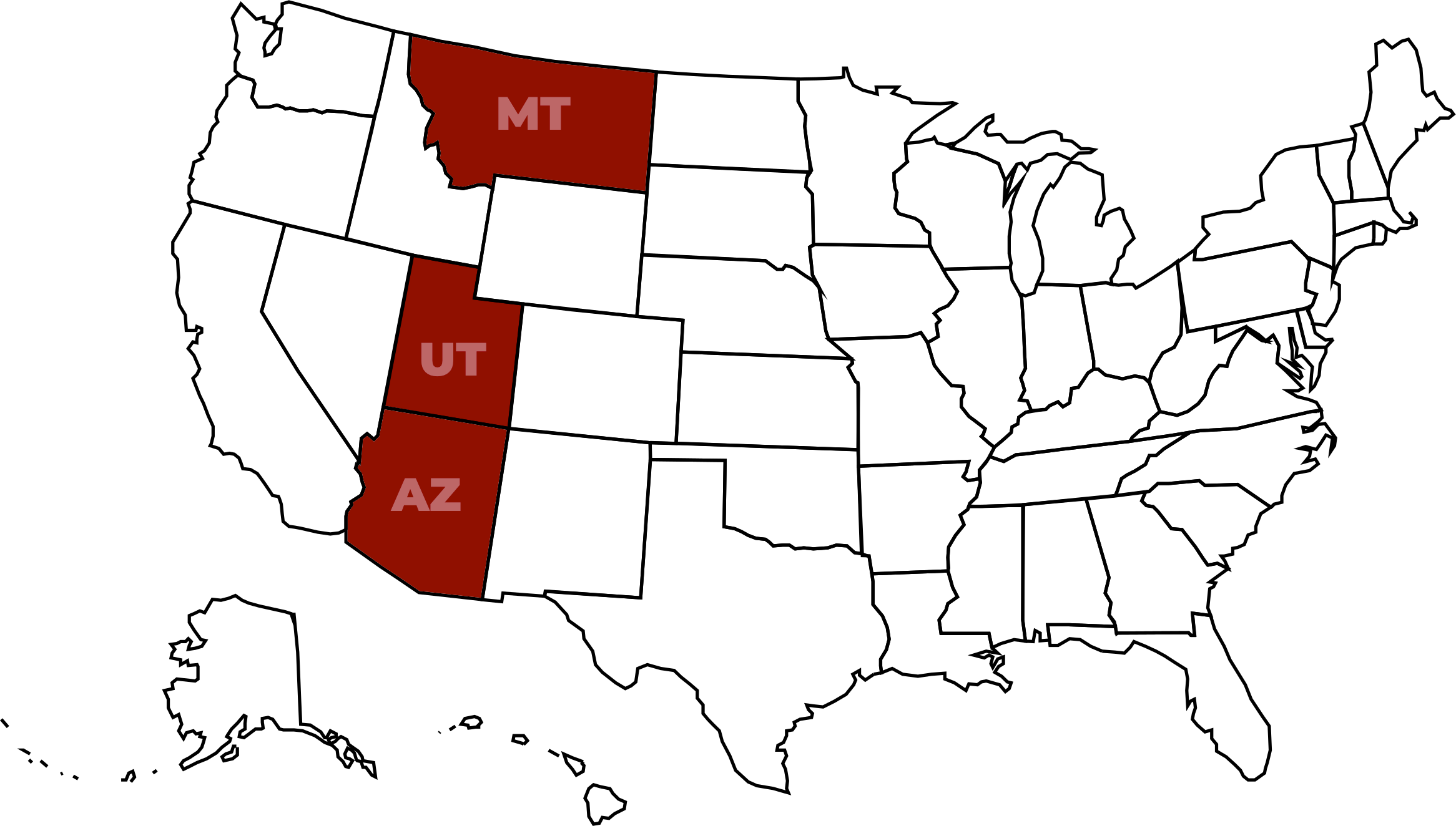 Map of USA